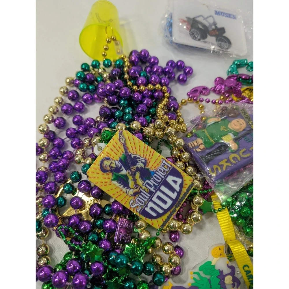 5 Pound‎ Lot Of Authentic Mardi Gras Beads From New Orleans  Tucks And More